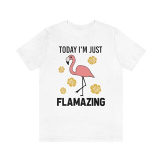Today I'm Just Flamazing Pink Flamingo Unisex Jersey Short Sleeve Tee